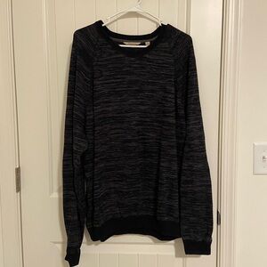 EUC | Paradise Collection men’s crewneck black gray sweater winter cold‎ knit XL